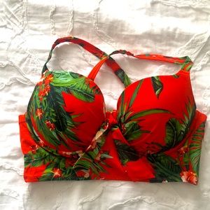 Torrid Tropical Print Bikini Top